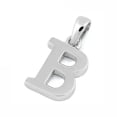 thumbnail image 1 of Initial Personalized B Signet 925 Sterling Silver Pendant Jewelry, 1 of 2