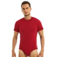 thumbnail image 3 of Ropa de hombre para adultos, peleles de una pieza para bebés, lencería, ropa de fiesta para discoteca, camiseta de manga corta con entrepierna a presión, mono, pijama, 3 of 5