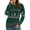 Christma Green, variant on Asklazy Women's Pullover Sweaters Long Sleeve Print Knitted Crew Neck Sweater Tops(a Little Run Big)