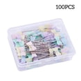 thumbnail image 3 of DressMinking Pasos Bordado Posicionamiento DIY CRAFT Fijación Sastre Acolchado Costura Agujas Herramientas Accesorios Color Random Tie 100pcs seitruly HA012259-18, 3 of 6
