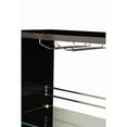 thumbnail image 4 of Coaster Table de Bar en Métal Noir Brillant et Chrome, 4 of 5