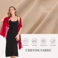 thumbnail image 6 of Apeya Shawls and Wraps for Evening Dresses, Sheer Chiffon Elegant Soft Silky Wrap, Wedding Bridal Scarf Shawl Cover Up for Women, Assorted Colors, 6 of 7