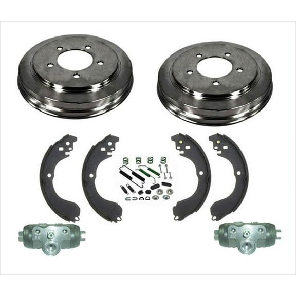 Rear Drums Brake Shoes Spring Kit Wheel Cylinder for Jeep Compass 6pc Kit 08-12