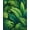 Green, Pattern 1, variant on Flatwoven High Traffic Area Rug, Native Rainforest Inspired Weave With Tropical Foliage, Non Slip, Stain Resistant, Washable Area Rugs for Living Room, Bedroom(Green, 2X3)