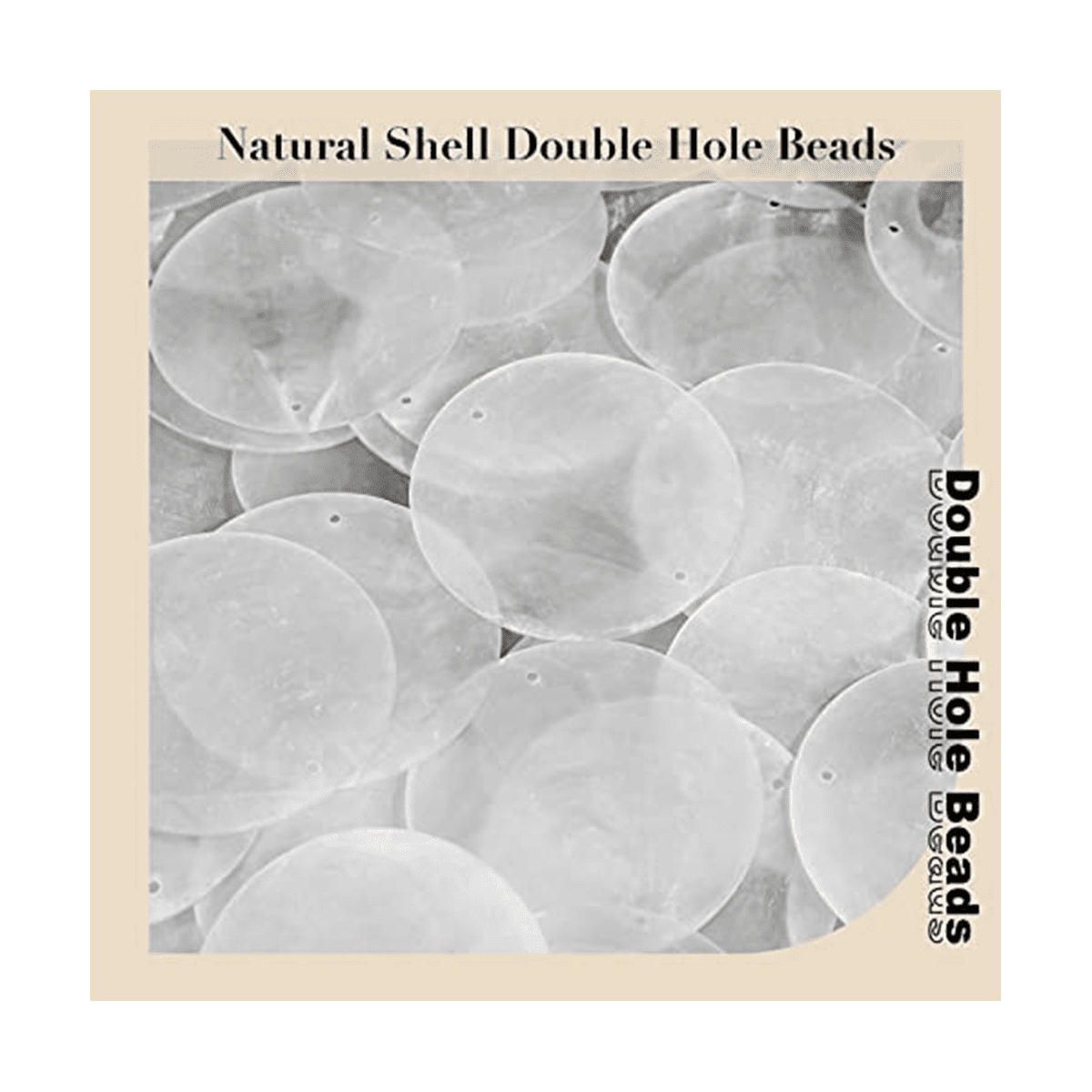 60 Pcs 2 Inch Round Capiz Shells with 2 Holes Round Natural Shell White Shells for Wind Chimes Jewelry Making Home Decor