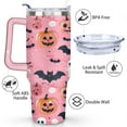 thumbnail image 3 of Halloween Aesthetic Tumbler 40oz - Retro Spooky Cute Ghost Pumpkin Art - Insulated Stainless Steel Mug - BPA-Free, 3 of 7
