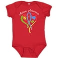 thumbnail image 3 of Inktastic Autism Awareness Heart Ribbon and Puzzle Pieces Boys or Girls Baby Bodysuit, 3 of 5