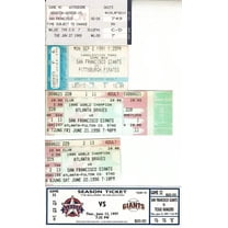 San Francisco Giants 6 vintage game tickets Barry Bonds