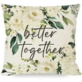 thumbnail image 6 of Spring Pillow Covers 20x20 Inch Greenery Floral Mason Jar Bless This Home Sweet Home Set of 4 Grey Welcome Farmhouse Decorative Throw Pillows Cases Outdoor Decor for Couch Sofa, 6 of 6