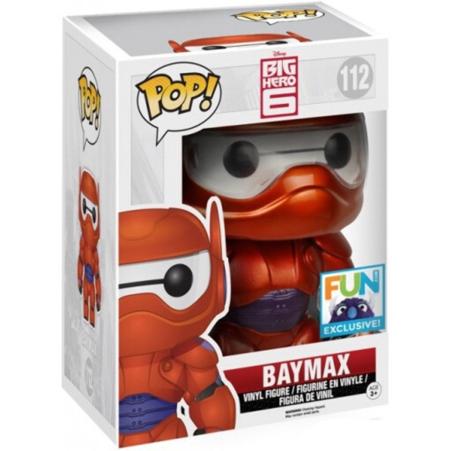 Funko Pop! Disney Big Hero 6 #112 Baymax (Supersized Metallic) Fun 