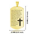 thumbnail image 2 of Stainless Steel Lead Us Prayer Dog Tag Pendant Necklace, 2 of 3
