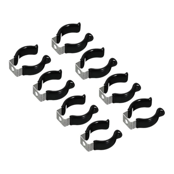 8 piezas de soportes de clip, accesorios de montaje, soporte resistente en forma de U que evita que se comben, soporte de lámpara multiusos para tubo T10