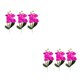 thumbnail image 1 of Inteprter 3 paquetes/lote Elija opciones ecológicas con estas flores de orquídeas de plástico para la decoración del hogar quad púrpura 2Conjunto, 1 of 6