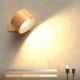 thumbnail image 1 of Vägglampa för inomhusbruk, USB-laddning, 3 färger & 3 ljusstyrkenivåer, 360° roterbar beröringskontroll trådlös vägglampa, 1 of 5