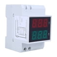 thumbnail image 2 of Voltímetro amperímetro con tubo Nixie LED, medidor de instalación en riel DIN de alta precisión, comprobador de corriente de voltaje multifuncional (CA 80-300 V, 0,2-99,9 A), 2 of 4