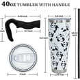 thumbnail image 6 of 40 oz Tumbler with Handle and Straw Panda Cup Water Bottle Panda Gifts for Women Leak Proof 40 oz Cup Insulated Stainless Steel Tumbler PandaTravel Coffee Mug Proof Lid and Straw, 6 of 6