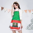 thumbnail image 2 of NSESSHome Christmas Aprons Adult Aprons Santa Apron Kitchen Cooking Apron for Christmas Party Chef Cooking Restaurant House Cleaning Gardening Home, 2 of 4