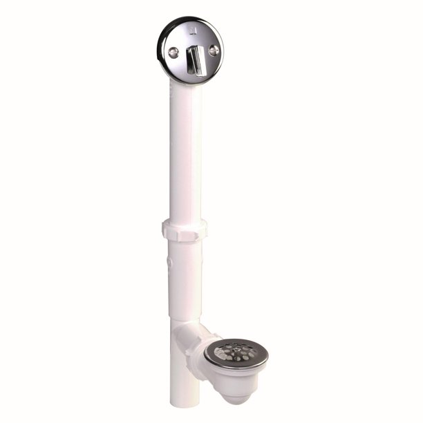 Keeney 64W Trip Lever Style Bath Drain Assembly, Polished Chrome