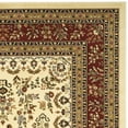 thumbnail image 5 of SAFAVIEH Lyndhurst Isadora Traditional Bordered Runner Rug, Ivory/Red, 2'3" x 22', 5 of 6