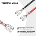 thumbnail image 3 of Uxcell 20Pcs Terminal de Crimpado en Espada Femenino 11.81" Cables 0.25", 3 of 5