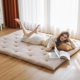 thumbnail image 1 of Japanese Floor Futon Mattress Twinl Size 39"x 80",100% Cotton 2.5'' Thicken Tatami Mattress,Foldable Sleeping Pad,Portable Dormitory Tatami Mat,Roll Up Floor Lounger Bed for Adult (Grey), 1 of 5