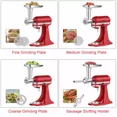 thumbnail image 4 of WinHolder Food Meat Grinder Attachment + Prep Slicer Shredder For KitchenAid Stand Mixer, 4 of 12