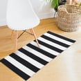 thumbnail image 1 of LingStar Striped 24"x52" Cotton Buffalo Checkered Area Rug Indoor Outdoor Rug Farmhouse Throw Rug for Bedroom Living Room Kitchen Bathroom Laundry Room, 1 of 5