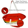 thumbnail image 4 of DALIX Rainbow Tote Bag with Zippered Top, 4 of 4