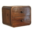 thumbnail image 5 of Solid Wood Mini Chestnut Nightstand With Functional Storage And Wall Mount Options Modern Style, 5 of 5