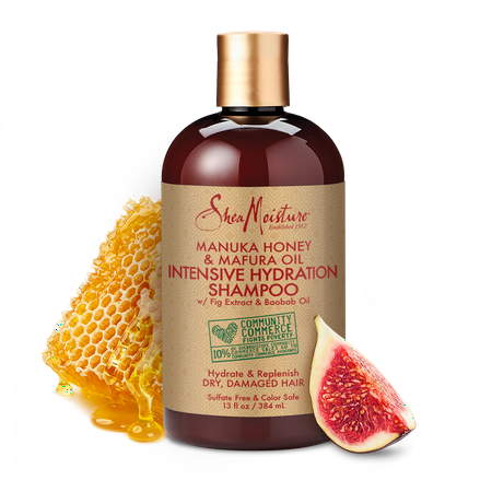Manuka Honey & Mafura Oil Intensive Hydration Shampoo - Replenishes Dry, Damaged Natural Hair - Sulfate-Free with Natural & Organic Ingredients - Infuses Moisture into Curly, Coily Hair (13