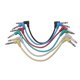 thumbnail image 1 of Cable de guitarra antirruido (paquete de 6) Cable de pedal de efectos Cable de conexión de audio corto, 1 of 5