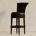 thumbnail image 3 of Open Box Maven Lane Pullman High-Back Swivel Bar Stool, Dark Walnut, Bar Height, 3 of 6