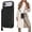 Black, variant on Crossbody Wallet Case for iPhone 17 Air, RFID Blocking PU Leather Zipper Handbag Purse Flip Cover, Kickstand Folio Case with Card Slots Holder Wrist Strap Lanyard 5G 6.5 Inch (Rose Gold)