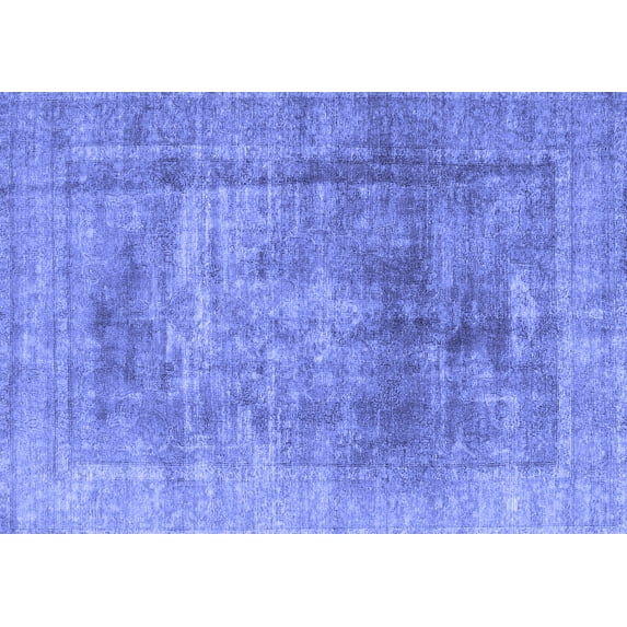 Ahgly Company Indoor Rectangle Persian Blue Traditional Area Rugs, 7' x 9'