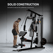 HARISON Home Gym - Full Body Workout Equipment, Exercise Equipment with 450lbs, Multifunctional Home Gym Equipment for Home with Pulley System, Weight Bench, Rowing Machine