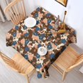 thumbnail image 2 of Pioneer Flower Floral Print Pattern Square Tablecloth, Waterproof Wipeable Spillproof Washable Table Cover for Home Kitchen Party Decor, 52"x52", 2 of 6