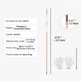 thumbnail image 3 of VEVOR 30 Pack 48" Driveway Markers Orange Snow Plow Stakes 0.4" Fiberglass Rod, 3 of 10