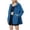 Blue, variant on Noric Women Packable Hooded Rain Jacket Zip Up Long Sleeve Windbreaker, Waterproof Sunproof Pocket Lightweight Outdoor Hiking Travel Outerwear