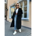 thumbnail image 6 of Women'S Long Cardigan Sweaters Chunky Open Front Oversized Slouchy Knit Fall Trendy Coatigan Jackets Black L, 6 of 7