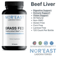 thumbnail image 4 of Nor'East Laboratories Grass Fed Desiccated Beef Liver – Dietary Supplement, 120 Count, 4 of 5