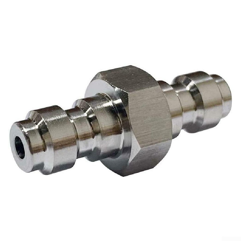 UK 8mm Dual Male Quick Connect Adapter Foster Fitting Stainless Steel Adaptor 