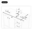 thumbnail image 4 of Harper & Bright Designs 36" Bathroom Vanity Sink Combo, Bathroom storage Cabinet with Drawers, Single Sink Bathroom Vanity with Soft-Closing Door, Blue, 4 of 20