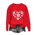 thumbnail image 4 of NuoCaiYun Valentine's Day Women's Funny Love Heart Graphic Shirt - Casual Long Sleeve Pullover Tops, 4 of 6