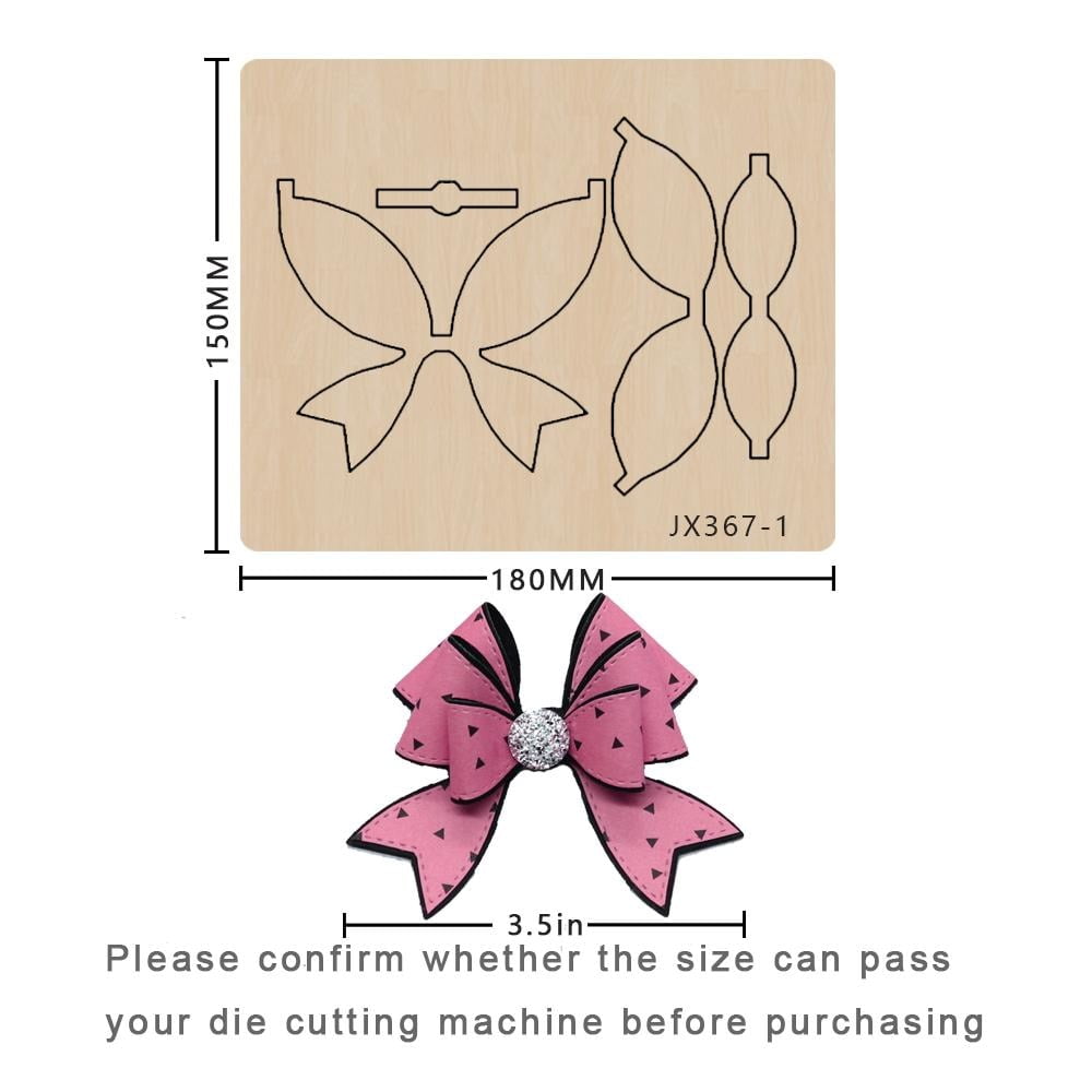 Bow Cutting Dies DIY Handmade Wood Die Cuts Bowknot Making Decor