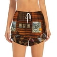 thumbnail image 6 of Rocae Log Cabin Inside for Women's Athletic Shorts Quick Dry Workout Hiking Shorts With Pockets for Running, Yoga, Gym, Sports Large, 6 of 9