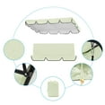 thumbnail image 3 of pdqouc Porch Swing Canopy Replacement Cover Set, Sun Shade Awning with Seat Cover for Outdoor Garden Patio, Top 249x185x18cm + Seat 150x150x10cm, Water Resistant, 3 of 7