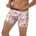 thumbnail image 3 of Picia Bow With Sugar Skull Pattern Men's Athletic Long Leg Briefs , Performance Stretch Underwear，Moisture-Wicking, 3 of 7