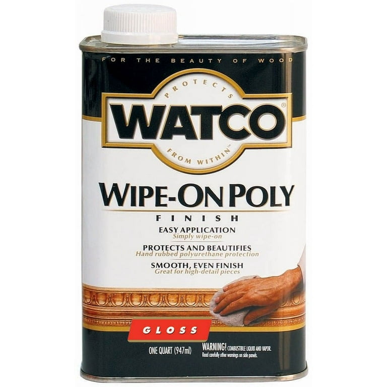 Watco - Wipe-On Polyurethane - Solvent Based - Gloss - Clear - Quart