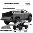 thumbnail image 4 of Cybertruck Toy Trucks with Motorcycle Diecast Metal Cyber Truck Model Pickup Truck 1/32 Toy Race Cars with Sound and Light Gift Age for 6 Year Up for, 4 of 5