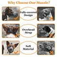 thumbnail image 3 of Dog Muzzle Adjustable Soft Mesh Dog Muzzle for Small Medium Large Dogs Prevents Biting Chewing Breathable Pet Muzzle, 3 of 7